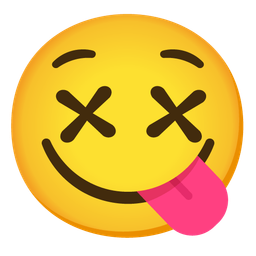 Face with crossed-out eyes and Face savoring food