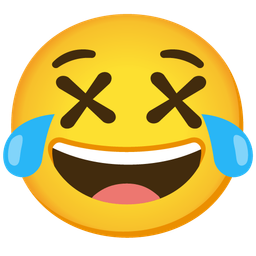 Face with crossed-out eyes and Face with tears of joy