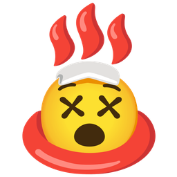 face with crossed-out eyes and hot springs