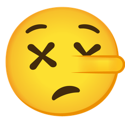 face with crossed-out eyes and lying face