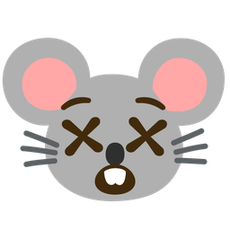 face with crossed-out eyes and mouse face