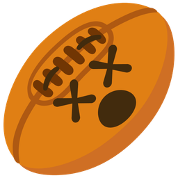 face with crossed-out eyes and rugby football