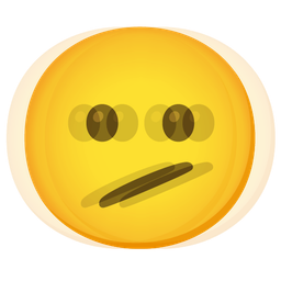 Face with diagonal mouth and Beating heart