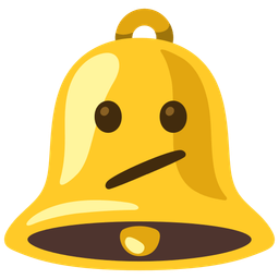 Face with diagonal mouth and Bell