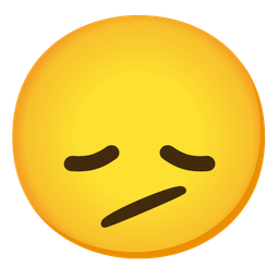 Face with diagonal mouth and Disappointed face