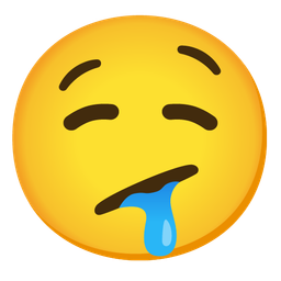 Face with diagonal mouth and Drooling face