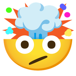 Face with diagonal mouth and Exploding head