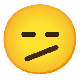 Face with diagonal mouth and Expressionless face