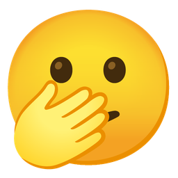 Face with diagonal mouth and Face with open eyes and hand over mouth