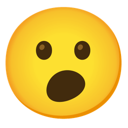 Face with diagonal mouth and Face with open mouth