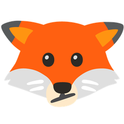 Face with diagonal mouth and Fox