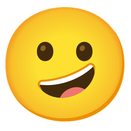 Face with diagonal mouth and Grinning face