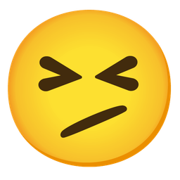 Face with diagonal mouth and Grinning squinting face