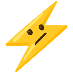 Face with diagonal mouth and High voltage