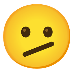 Face with diagonal mouth and Neutral face