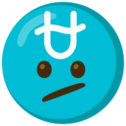 Face with diagonal mouth and Ophiuchus