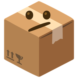 Face with diagonal mouth and Package