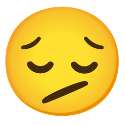 Face with diagonal mouth and Pensive face