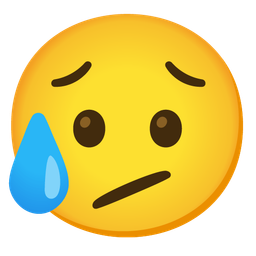 Face with diagonal mouth and Sad but relieved face