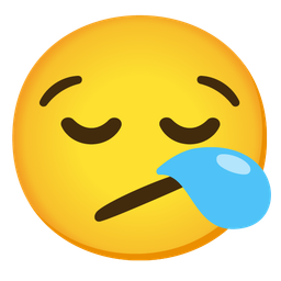 Face with diagonal mouth and Sleepy face