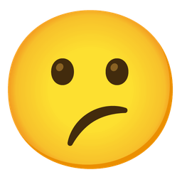 Face with diagonal mouth and Slightly frowning face