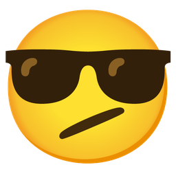 Face with diagonal mouth and Smiling face with sunglasses