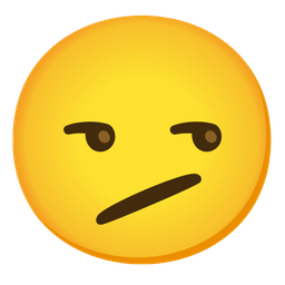 Face with diagonal mouth and Unamused face