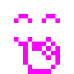 face with hand over mouth and alien monster