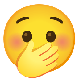 face with hand over mouth and anguished face