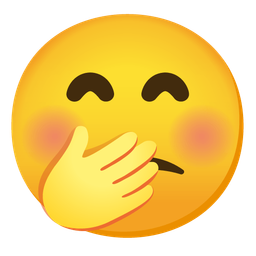 face with hand over mouth and confused face