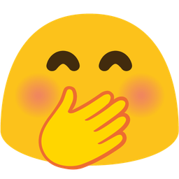 face with hand over mouth and magic wand