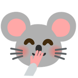 face with hand over mouth and mouse face