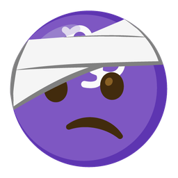 face with head-bandage and Capricorn