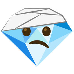 face with head-bandage and gem stone