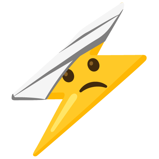 Face with head-bandage and High voltage