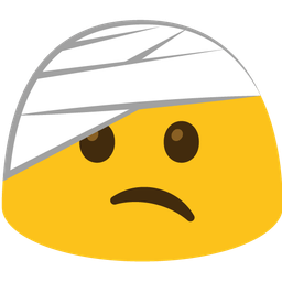 face with head-bandage and magic wand