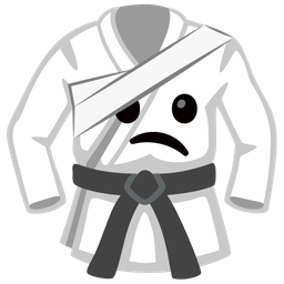 face with head-bandage and martial arts uniform