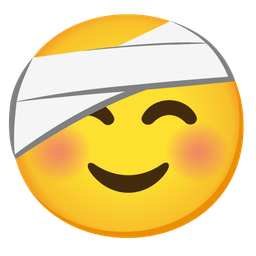 Face with head-bandage and Smiling face