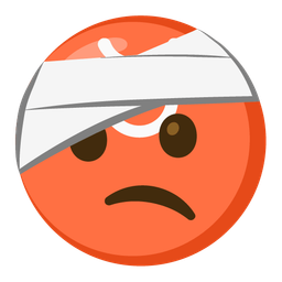 face with head-bandage and Taurus