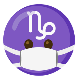 face with medical mask and Capricorn