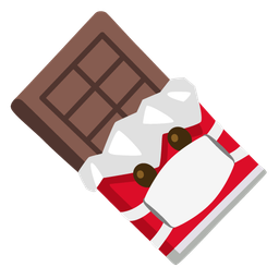 face with medical mask and chocolate bar