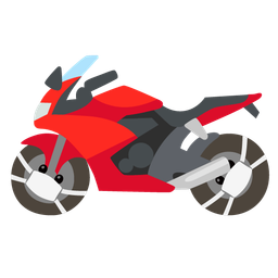 face with medical mask and motorcycle