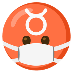 face with medical mask and Taurus