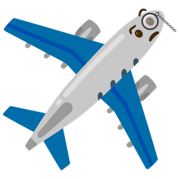 Face with monocle and Airplane