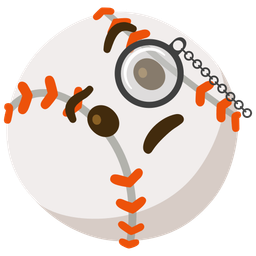 Face with monocle and Baseball