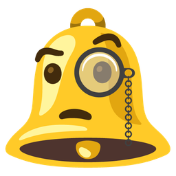 Face with monocle and Bell