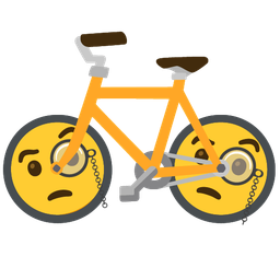 Face with monocle and Bicycle