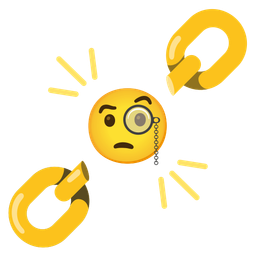 Face with monocle and Chains