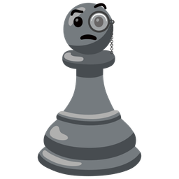 Face with monocle and Chess pawn