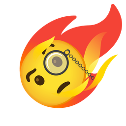 Face with monocle and Comet